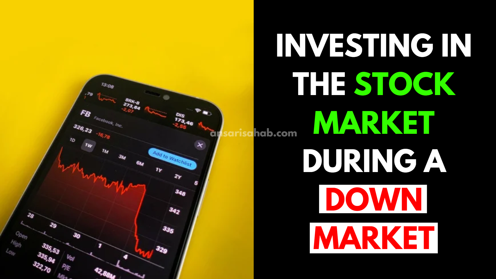 Investing in the Stock Market During a Down Market: What You Need to ...