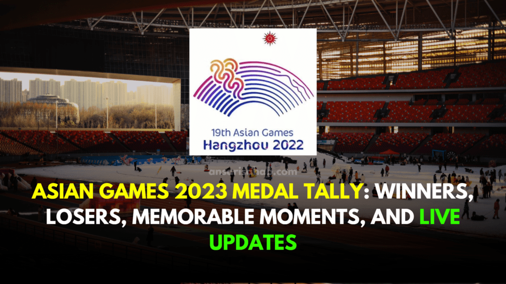 Asian Games 2023 Medal Tally