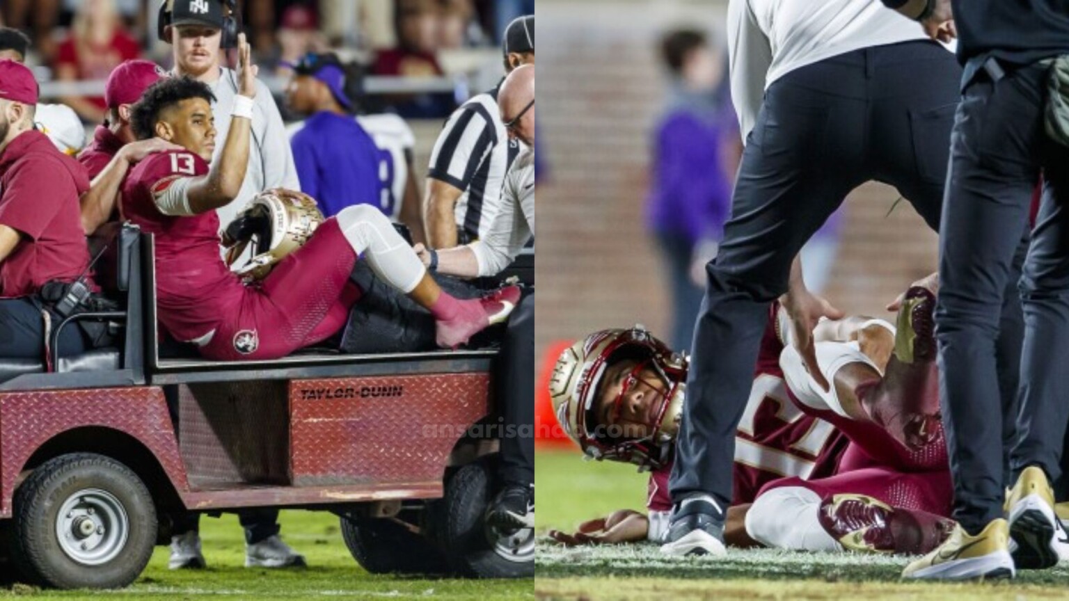 Florida State Seminoles Quarterback Jordan Travis Suffers Season Ending Leg Injury Ansari Sahab