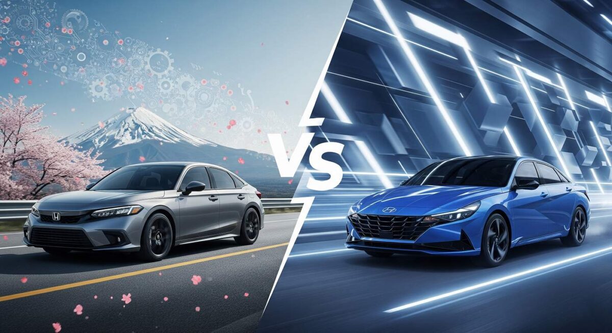 Honda Civic vs Hyundai Elantra 2025