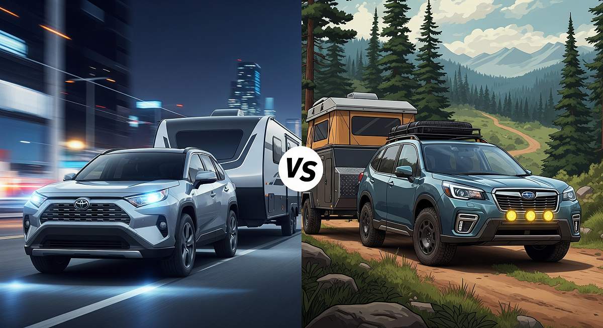 Toyota RAV4 vs Subaru Forester Towing Capacity 2025