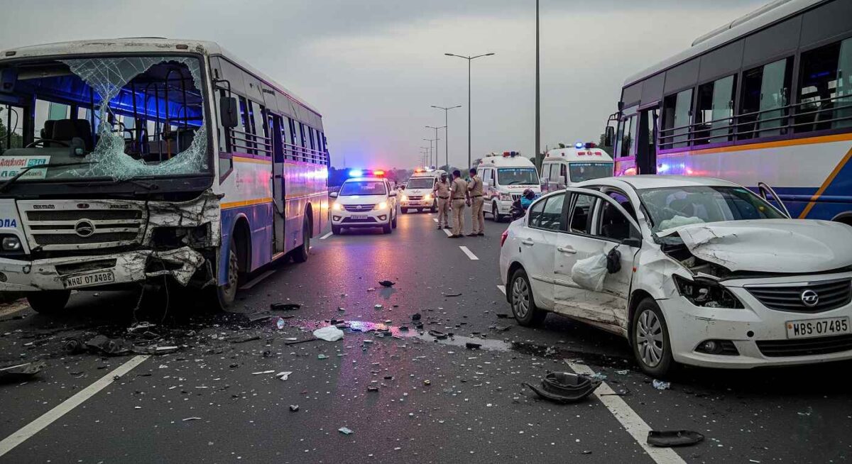 Chandigarh Mohali Accident: 2 Dead, 7 Injured in Series of Road Mishaps