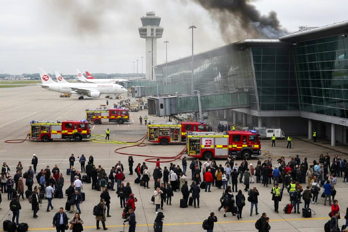 London Stansted Airport Fire in Lounge Disrupts Flights and Triggers Evacuation