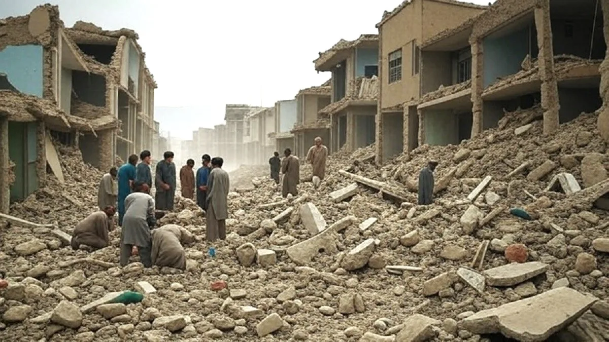 Strong Afghanistan Earthquake with a magnitude of 6.0