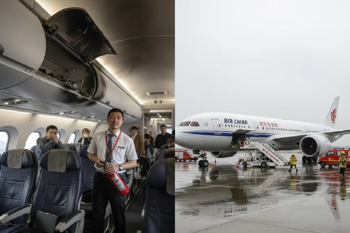 Air China Flight CA139 Makes Emergency Landing After Lithium Battery Fire Mid-Air