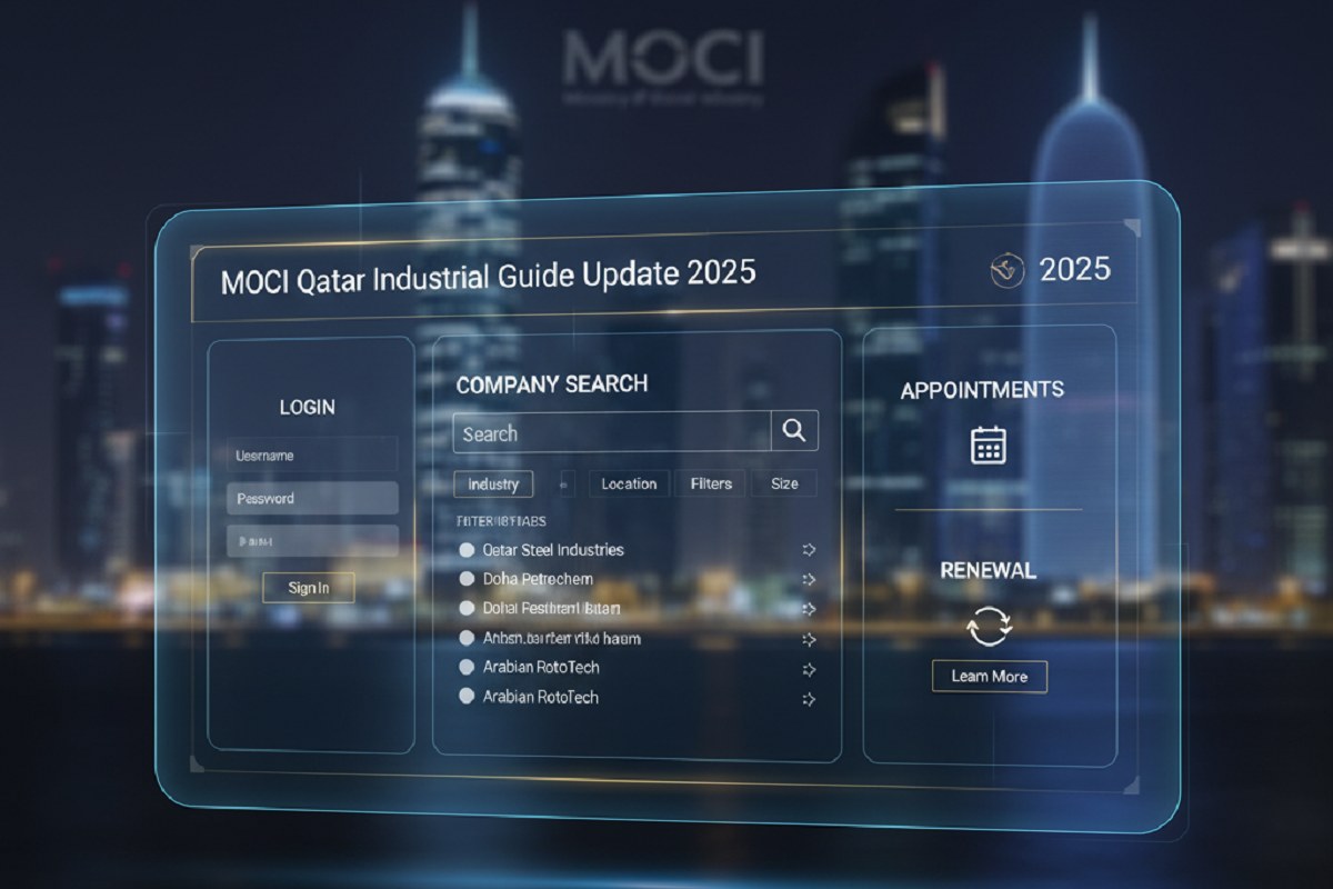 MOCI Qatar Industrial Guide Update 2025: Login, Company Search