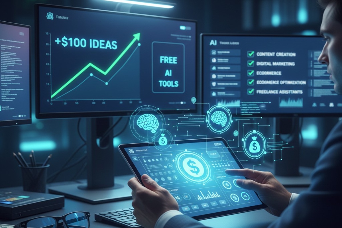 How to Make Money Online in 2026 Using AI Free Tools, Apps, and $100 Ideas for Beginners