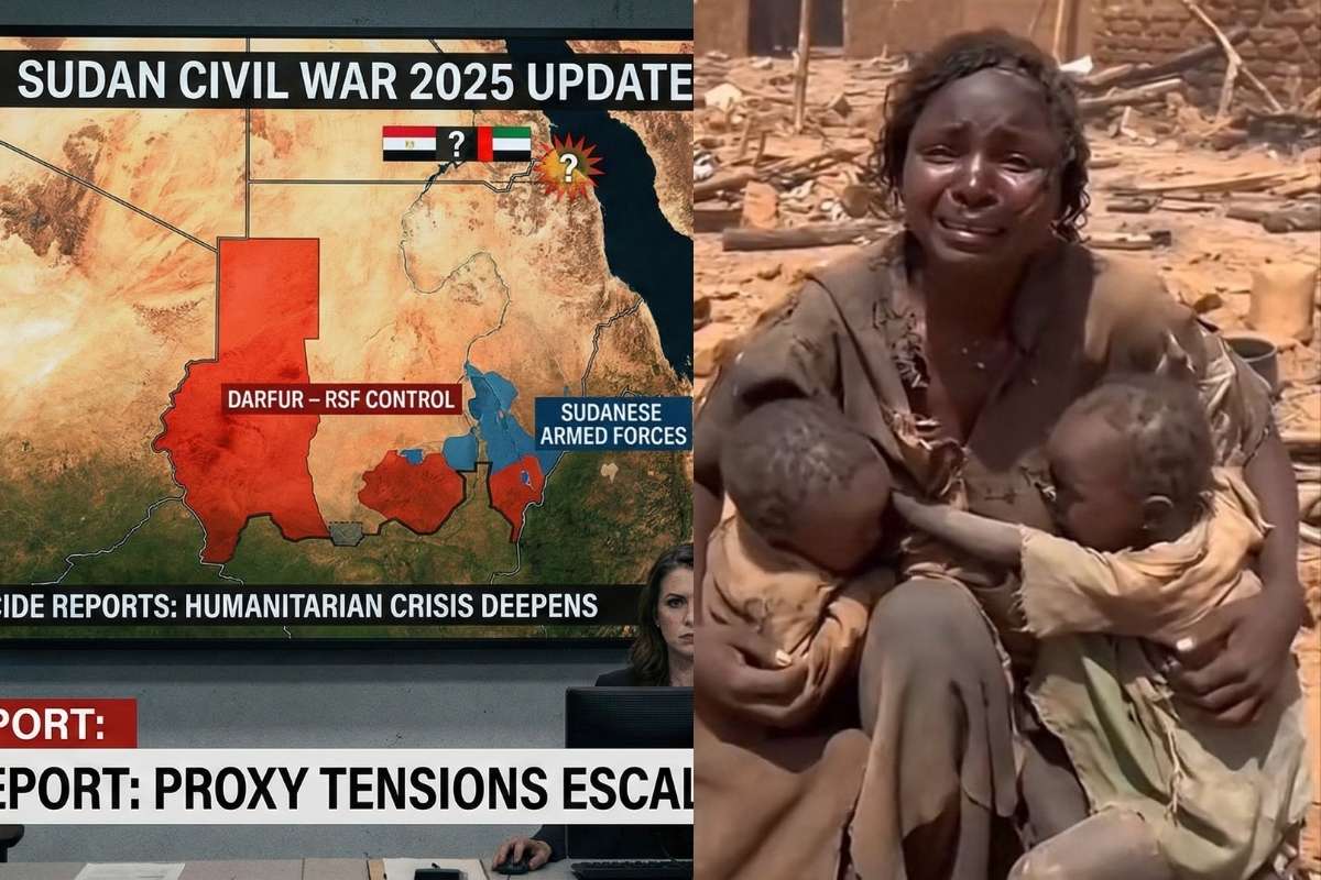 Sudan Civil War 2025 Updated Sudan War Map Shows RSF Control in Darfur, Genocide Reports & Egypt–UAE Proxy Tensions