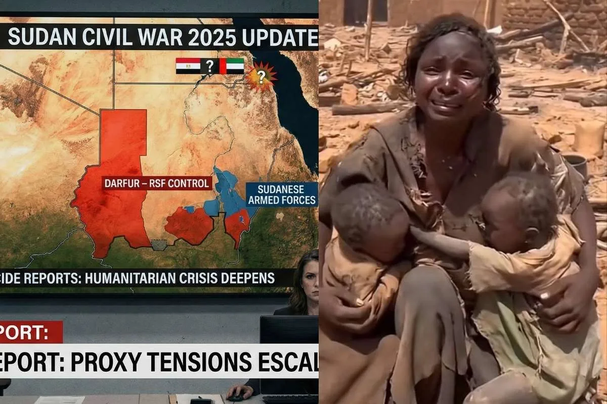 Sudan Civil War 2025 Updated Sudan War Map Shows RSF Control in Darfur, Genocide Reports & Egypt–UAE Proxy Tensions