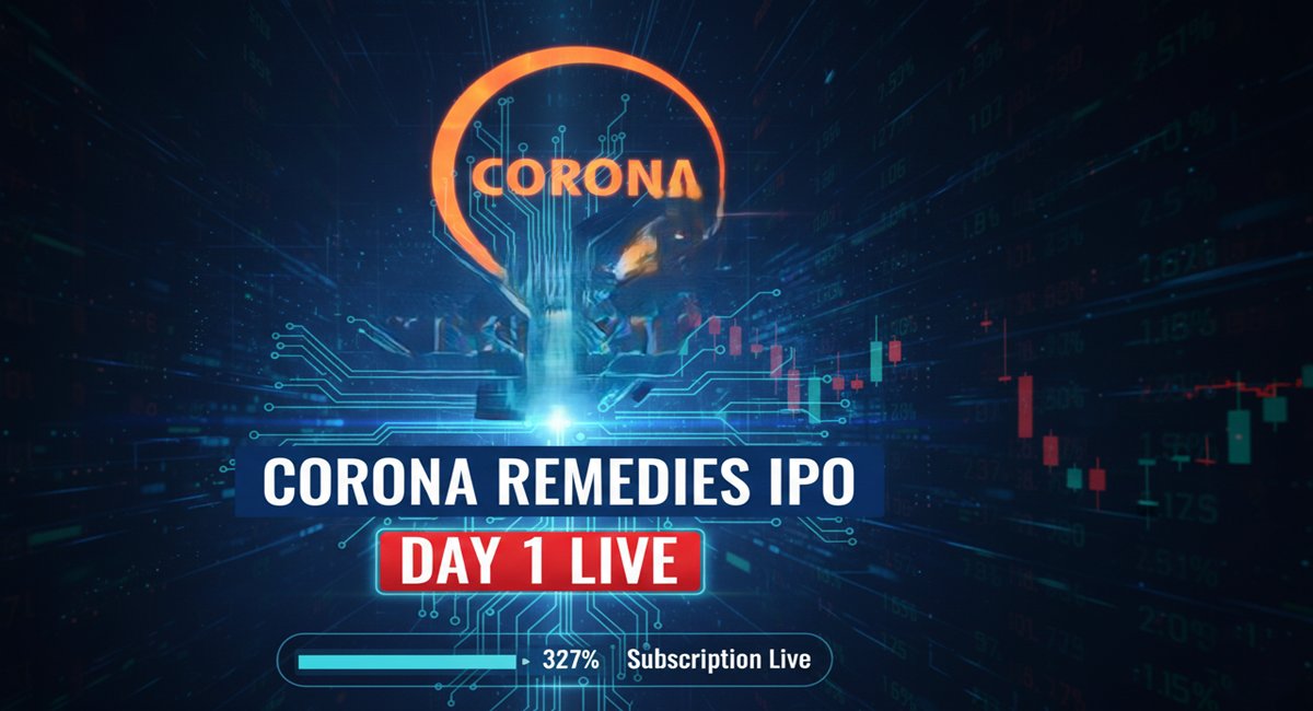 Corona Remedies IPO Day 1 Live GMP Holds