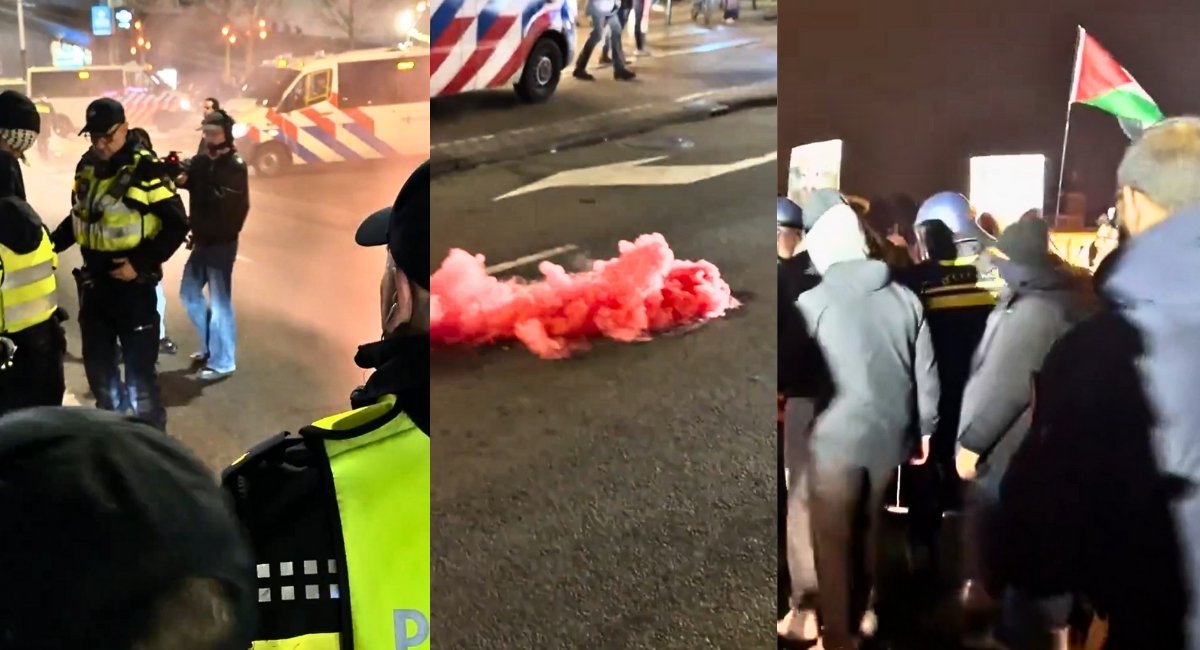 Pro-Palestinian Protesters Clash with Police Outside Amsterdam Concertgebouw During Hanukkah Concert Featuring IDF Cantor Shai Abramson 22 Arrested Amid Smoke Bombs