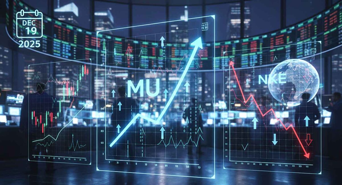 US Stock Market December 19 2025 Tech Surge on Micron Results, Nike Drag Amid Volatility