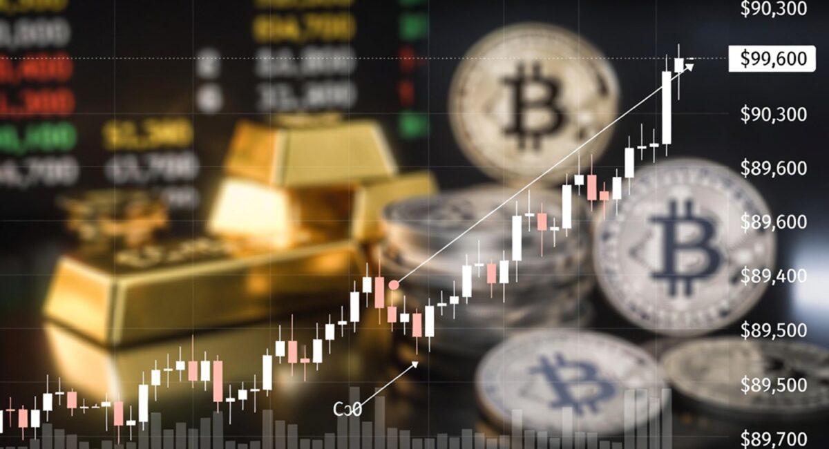 Why Bitcoin Hit $90,300 High Before Pulling Back to $89,600 Heavy Short Squeeze, Gold & Silver Rotation, and Warnings from Peter Schiff