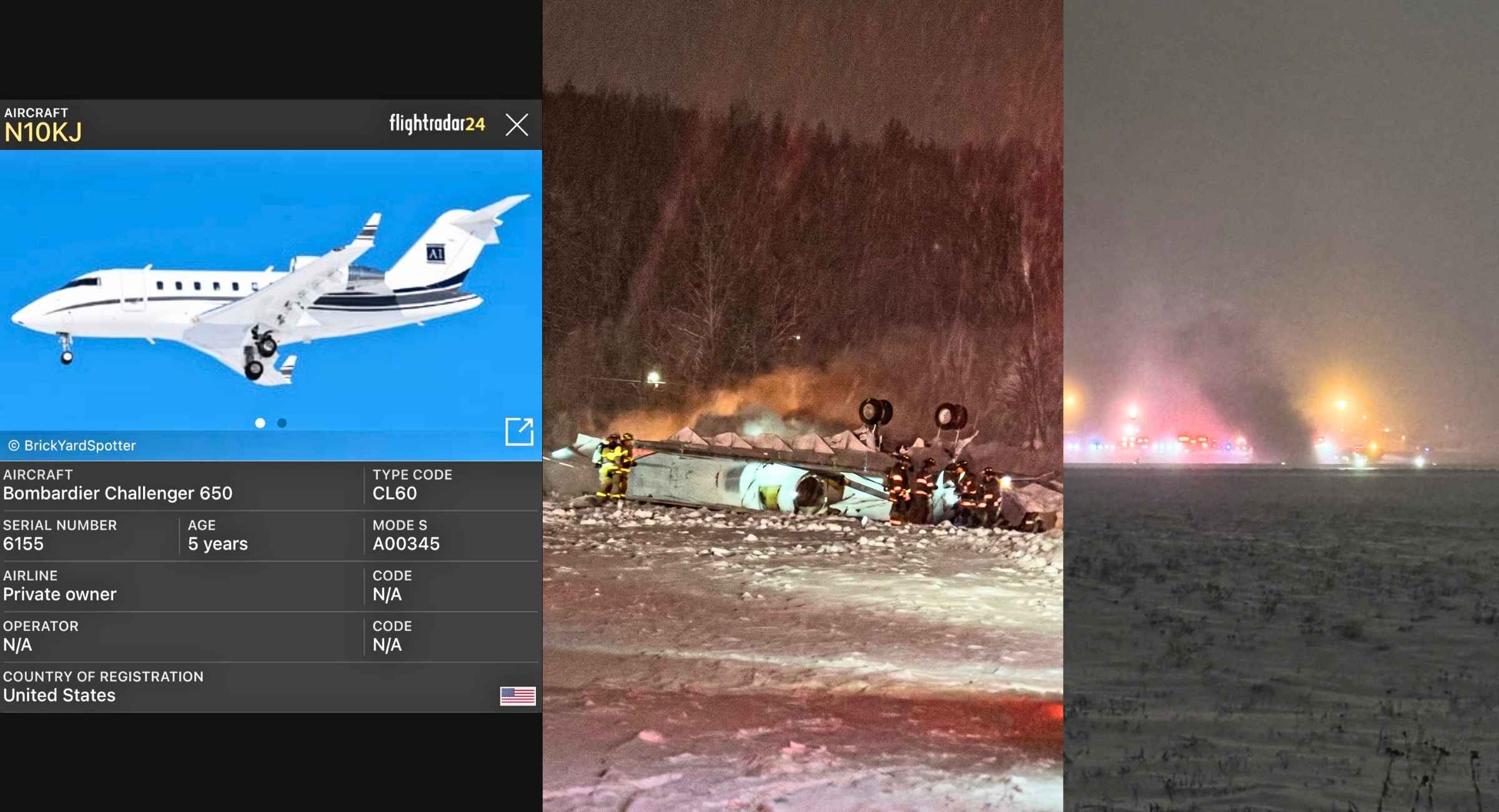 Bangor Maine Plane Crash Today: Bombardier Challenger 650 Overturns on ...