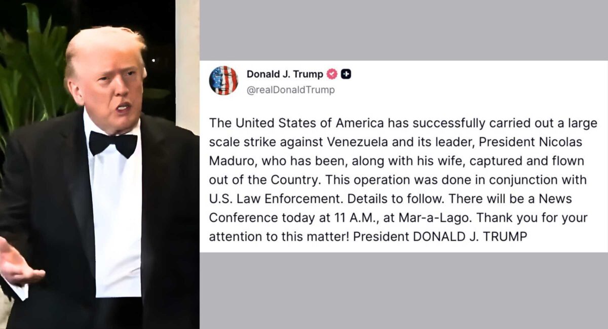 Did the US Capture Nicolás Maduro in Caracas Strikes Trump Truth Social Post Claims Maduro and Cilia Flores Removed from Venezuela