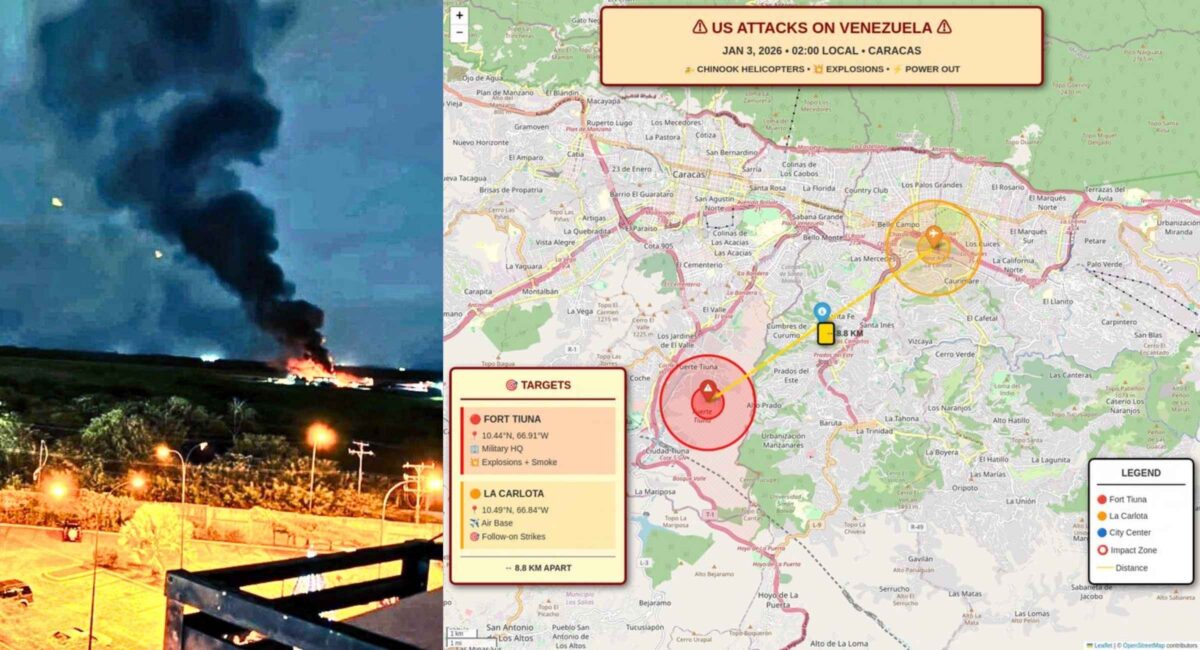 Trump Confirms US Bombs Venezuela Military Bases Including Fuerte Tiuna Maduro and Wife Reportedly Captured January 2026