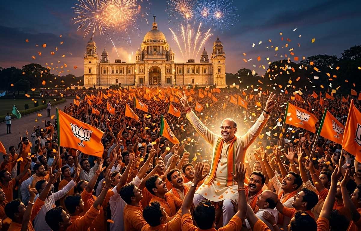 BJP West Bengal 2026, West Bengal Election Results 2026, Suvendu Adhikari Bhabanipur victory,